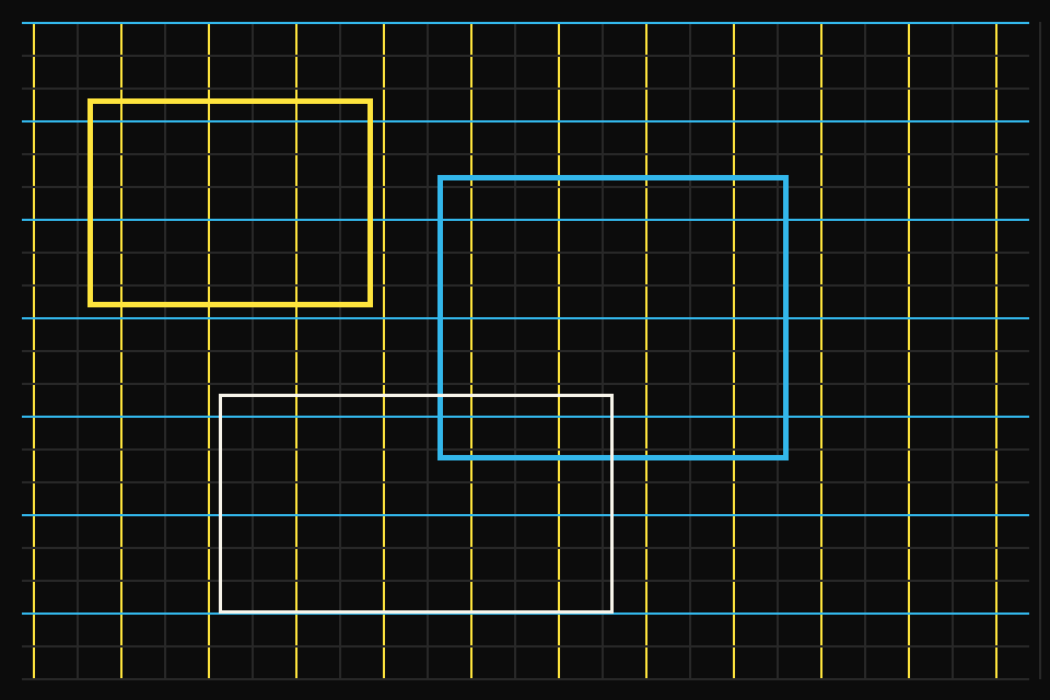 Street grid drawing of a city fabric
